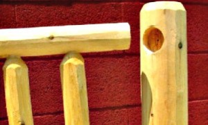 Log Railing - Log Home Products