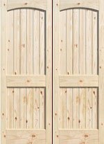 knotty pine interior wood doors