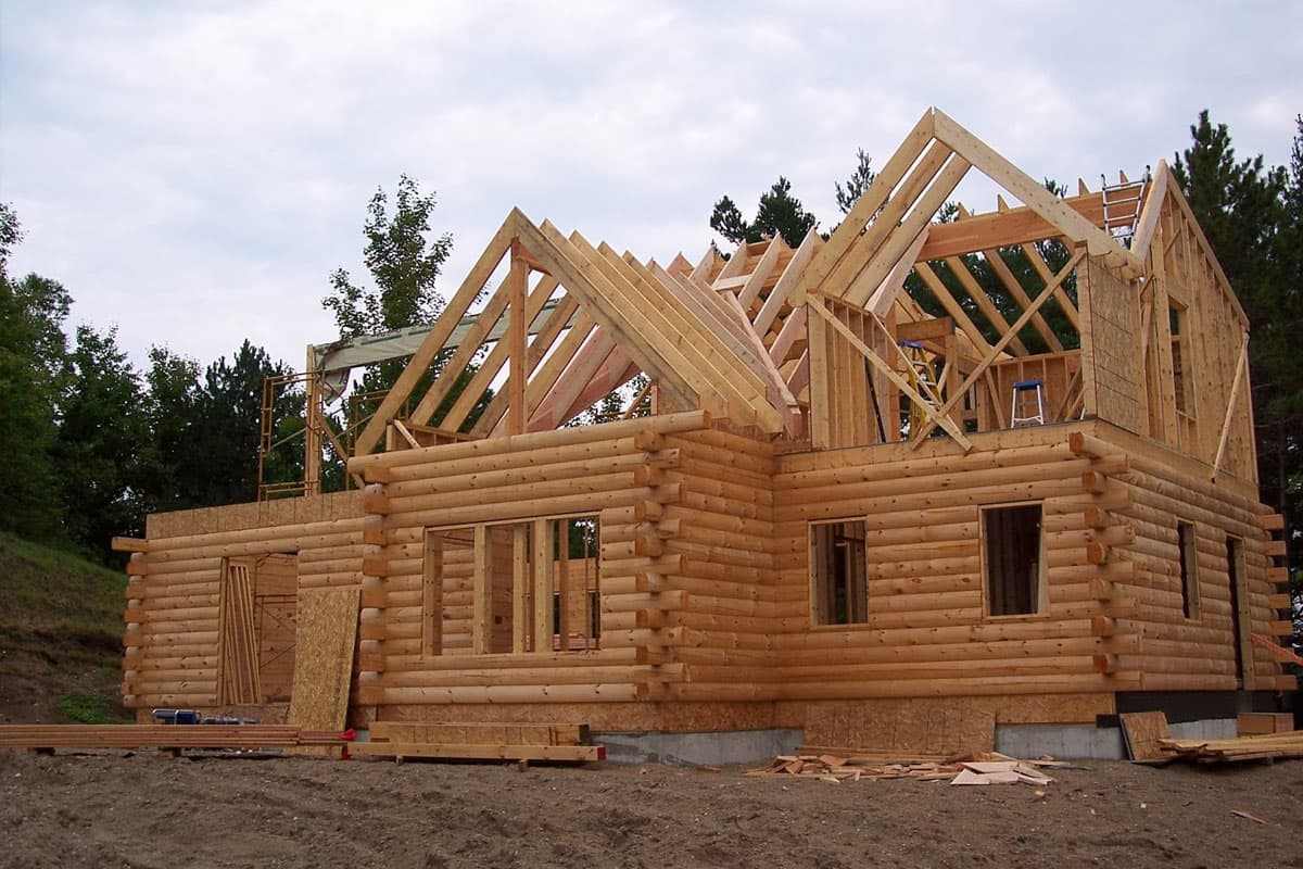 Log Home Package-6x8 D logsLog Home Building Supplies--